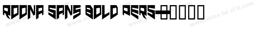 Roona Sans Bold PERS字体转换